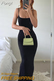 Sexy Skims Maxi Dress Women 2023 Sleeveless Backless Elegant Outfits Party Club Sundress Birthday Beach Bodycon