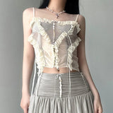 Summer New Fashion Trend Ins Personality Sexy Spice Girl Split Blouse-Outfit