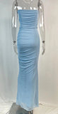 Corset Top With Long Scarves And Body-con Midi Skirt Set-Outfit