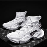 Breathable Men Sneakers High Top Running Shoes for Men Outdoors Walking Sport Shoes Comfortable Mens Shoes