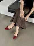 Fongt New Fall 2024 Dress With Low Heel Bow And Half