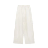 Fongt Summer New Women's Casual V-Neck Bow Tie And Suit Top Straight Trousers Set
