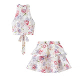 Fongt Women's Clothing 2025 Summer New Hanging Neck With Flower Dress