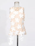 Fongt Temperament Vest 2025 Autumn And Winter New High-End Design Three-Dimensional Flowers Beautiful Sleeveless Body