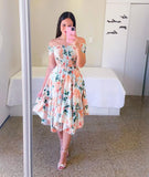 Fashion Collar Asymmetric Shoulder Short Sleeve Print