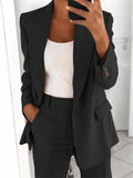 Fongt Autumn New Fashion Clip Repair Body Cardigan Temperament Blazer
