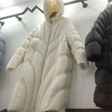 Jiangnan With The Same 2024 Winter New Thickened 90 White Duck Down Coat Hooded Jiangnan Wind Extended Female Down Jacket-Outfit