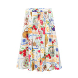 Fongt Women's INS Explosion Fashion Printed Short Blouse + Printed Cloak