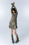 Asymmetric Long Sleeve Lace