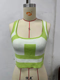 Fongt New Women's Spring And Summer Color Sexy U Collar Sling Small Vest-Outfit