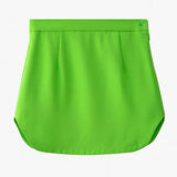 STREET Newest 2022 Designer Fashion Mini Skirt Women's Fluorescence Green Matching
