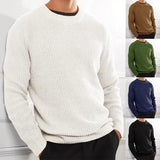 Fongt Only For The New Casual Men's Solid Color Top Sweater Knit