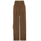 Retro Street Low Waist Wide Leg Pants-Outfit