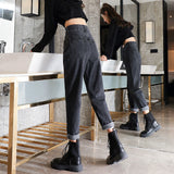 Fongt 2024 New Loose And Skinny Harren Radish Dad Pants-Outfit