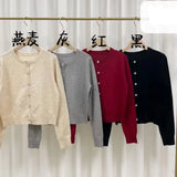 Fongt Knitted Jersey Women's 2025 Autumn Soft Skin-Care Comfortable And Stylish Loose Long-Sleeved Top