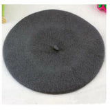 Style Vintage Unisex Women Men Wool Warm Plain Beret Beanie Hat Cap Hot Selling