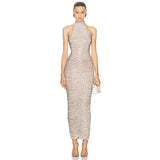High-End Performance Dress High-End Feeling Luxurious Luxury Heavy Industry Hot Shiny