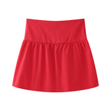 New Street Style 4-Color Simple Shoulder-To-Shoulder Blouse-Outfit