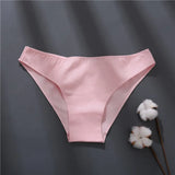 Women Cotton Panties Comfortable Underwear Solid Color Briefs Plus Size Female Underpant Panty Lingerie
