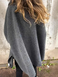 Fongt New Women's Autumn And Winter Loose Long Sleeve Big Collar Collar Coat