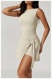 Tank Wrap Skort Tennis Dress-Outfit