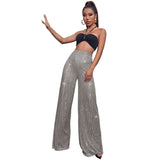 High Waist Fashion Casual Sequins Loose-fitting