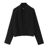 Fongt Woolen Woolen Sweater Long-Sleeved Thick Knit Coat Women's Clothing 2025 Autumn And Winter New