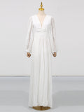 Fongt Temperament Famous Wind Dress Woman 2025 Summer New Fashion Elegant Style V Neck Lantern Sleeve High-End Long