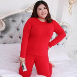 clothes women Long Sleeve Plus Size 3XL 4XL 5XL Thermal Long Johns Autumn Long Johns Solid Warm Women Thermal