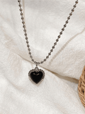 2pcs Heart Pendant Necklace-Outfit