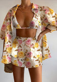 Fongt Fashion Casual Print Three-Piece Women's Clothing