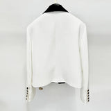 Fongt New Star Fashion Collage Hit The Blue Fruit Collar Short Small Suit Jacket