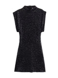 Fongt Women's Beads Dress Dress Sleeveless Party With Cushioned Shoulder Mini Dress Y2K