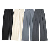 Fongt And Autumn 2025 New Women's Front Folded High-Waisted Trousers Casual Trousers Women A67231