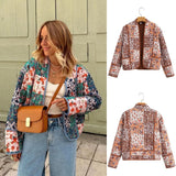 Fongt Women's ZA Summer New Street Fashion Blouse Print Temperament Cotton Coat