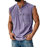 Fongt Explosion Sleeveless T-Shirt Young Men's Casual Trend Open The Door Wisht Shirt