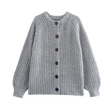 20241 / 2 New Women's Street Fashion Casual Round Collar Long-Sleeved Sweater W063 6021-Outfit
