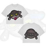 T-Shirt Hip-Hop Fun Cartoon Pattern Printing Oversized T-Shirt Original Gothic Cotton Short Sleeves-Outfit