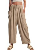 Waist Pleated High Wide Leg Loose