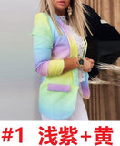 Fongt And Winter Women's Long-Sleeved Small Suit 2025 New Gradient OL Temperament Professional Repair