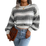 Wind Shooting 2025 Autumn And Winter Fashion Bumpy Long-Sleeved Knitted Sweater Women's