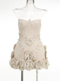 Women's New Sexy Open Shoulder-To-Shoulder-Meared Dress Slimy Floral