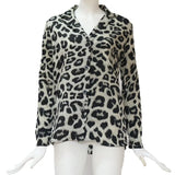 Fongt Autumn Sexy Leopard Print Chiffon Shirt Women's Shirt OL Temperament Commuter