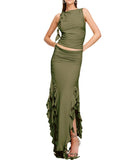 Summer New Jelly Lace Suit Women's Long