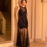 Fongt Dress Bridesmaid Nails Net Squins Dinner Will Dress Prom Long Dress