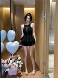Temperament Sexy Bow Sling Summer New Gray Vest Sling Sling Sling Short Sleeveless