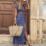 V-neck Belted Boho Party
