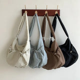Shirring String Big Shoulder Crossbody Bag-Outfit