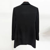 Fongt Trendy Fashion New Hand Gorgeous Heavy Industry Nails And Diamond Drill In The Long Blazer