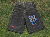 Denim Shorts Men's Spring / Summer 2024 Trendy Denim Trousers Loose Casual Trousers-Outfit